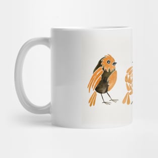 finches orange Mug